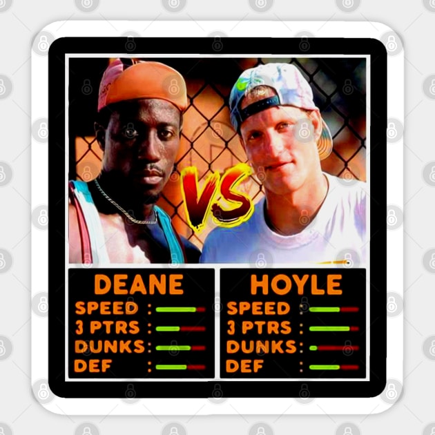 Billy Hoyle Vs Sidney Deane // White Men Cant Jump Sticker by Niko Neon